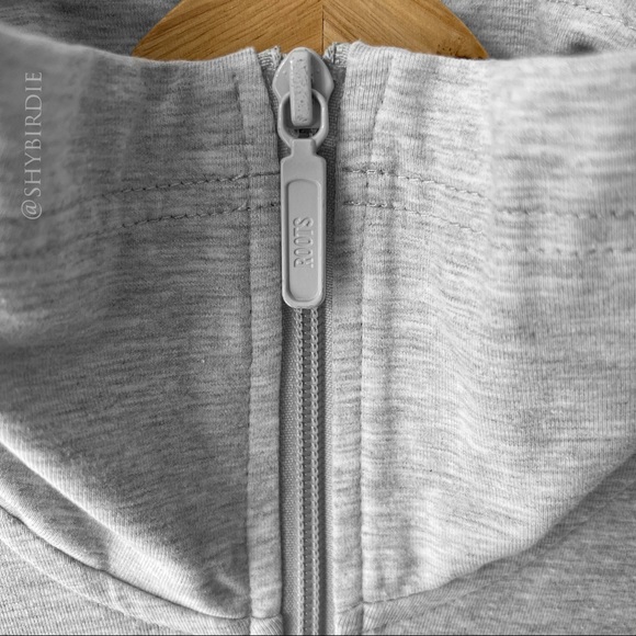 Roots Active Half-Zip Top, Light Grey - Picture 7 of 12